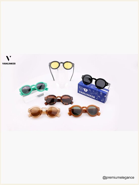 Retro Round Polarized Sunglasses Unisex Classic Circle Shades UV Protection